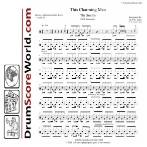 The Smiths - This Charming Man - Drum Sheet